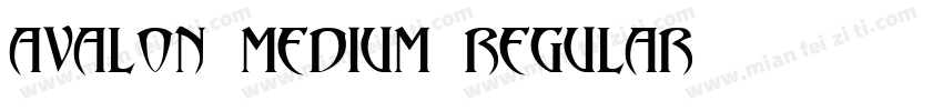 Avalon Medium regular字体转换
